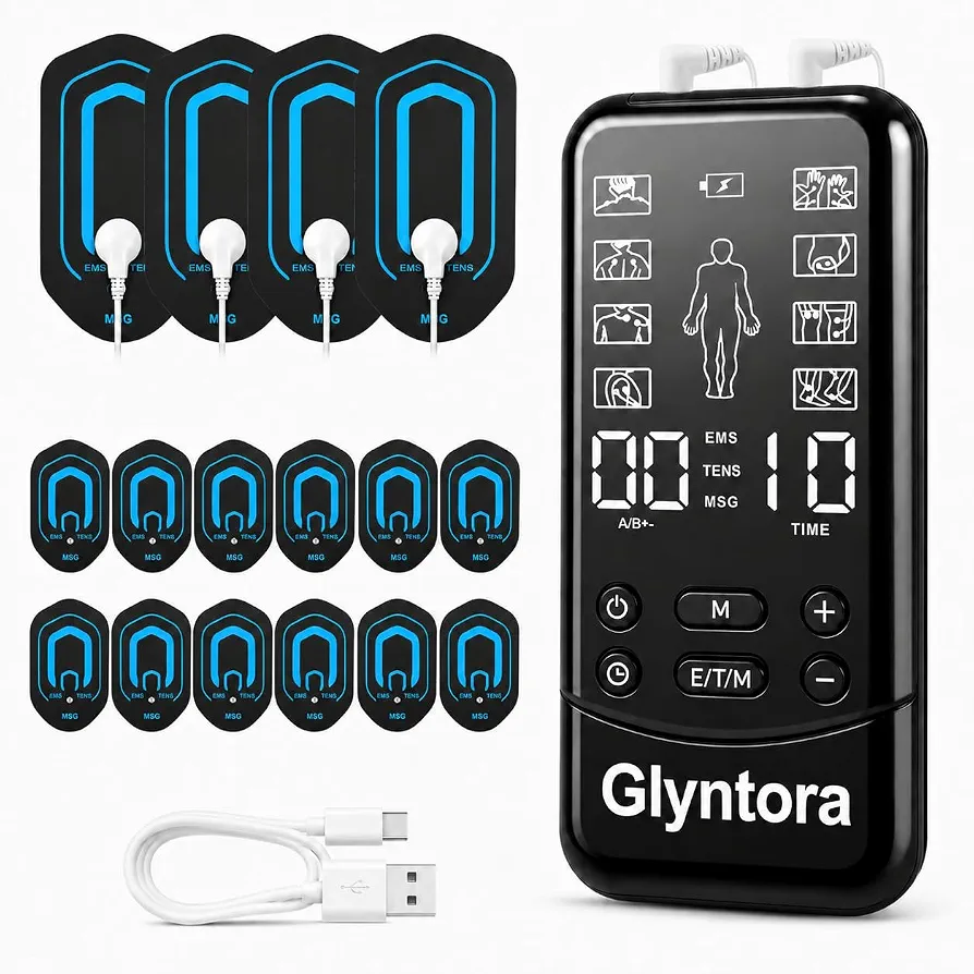 ماساژور و تحریک‌کننده عضلات Glyntora H-898 با فناوری EMS و TENS