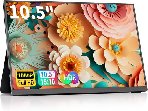 مانیتور قابل حمل ALOLG ۱۰.۵ اینچ IPS با وضوح WUXGA و قاب هوشمند