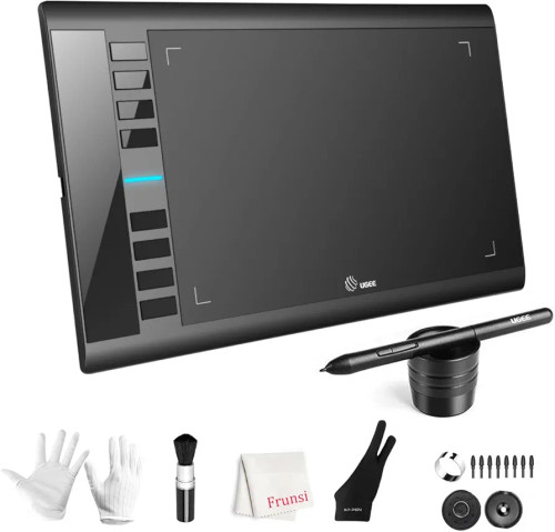 قلم نوری UGEE M708 V2 ابعاد ۱۰×۶ اینچ با قلم بدون باتری و ۸۱۹۲ سطح فشار