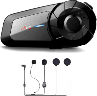 هدست بلوتوث کلاه کاسکت QSPORTPEAK MX1 اینترکام دو نفره ۸۰۰ متری ضدآب IP65
