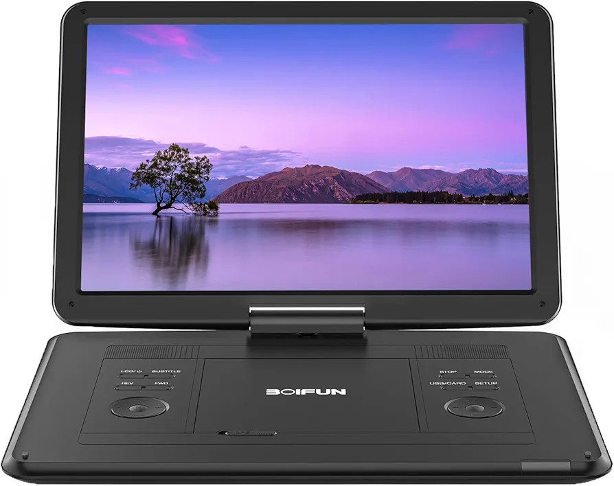 پخش‌کننده DVD قابل حمل ۱۵.۶ اینچی BOIFUN BFN-161 با باتری ۵۰۰۰ میلی‌آمپر