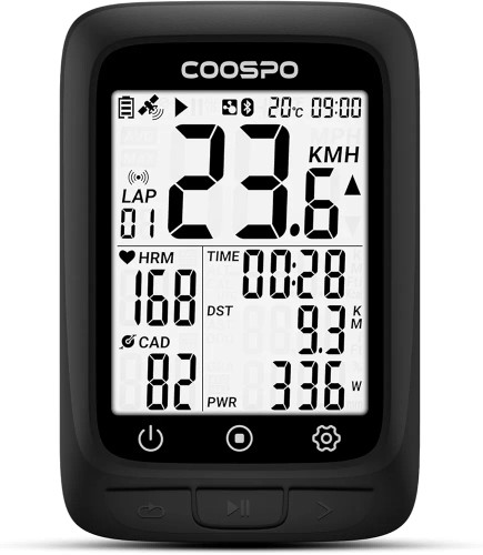 کامپیوتر دوچرخه GPS Coospo BC107 با اتصال ANT+ و بلوتوث