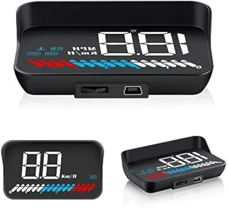 هدآپ دیسپلی خودرو HUD M7 New با نمایشگر ۳.۵ اینچی و پشتیبانی از OBD2 و GPS