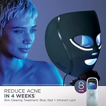 ماسک نوردرمانی LED صورت شارک CryoGlow مدل FW312 با خنککننده زیر چشم