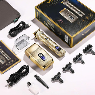 ست ماشین اصلاح و شیور VGR V-649 با بدنه فلزی طلایی