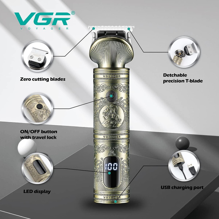ماشین اصلاح موی سر و صورت VGR V-962 با تیغه خودتیز شونده