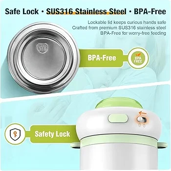 شیرگرمکن قابل حمل نوزاد Yousmart HB02 با باتری ۱۱۰۰۰ میلیآمپرساعت
