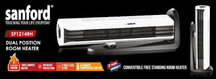 هیتر برقی دوحالته سانفورد SF1214RH با موتور مسی و کنترل خودکار دما