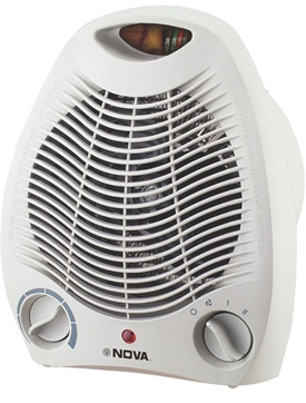 هیتر فن‌دار رومیزی نوا NH-1201F با ترموستات قابل تنظیم و دو سطح توان