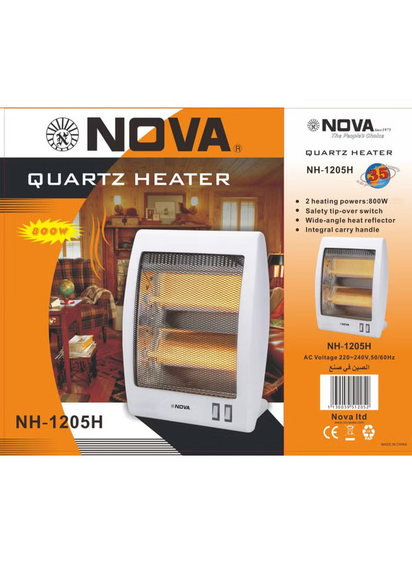 هیتر کوارتز نوا NH-1205H با دو توان ۴۰۰ و ۸۰۰ وات و کلید ایمنی