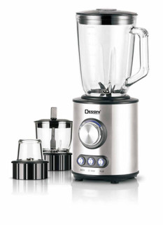 بلندر ۳ کاره دسینی KD-8282 با پارچ شیشهای ۱.۵ لیتری و کنترل سرعت LED