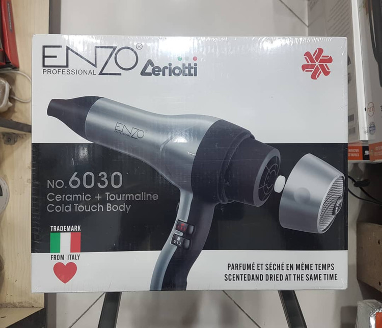 سشوار ENZO مدل 6030 با فناوری سرامیک و تورمالین و قابلیت عطرپاشی