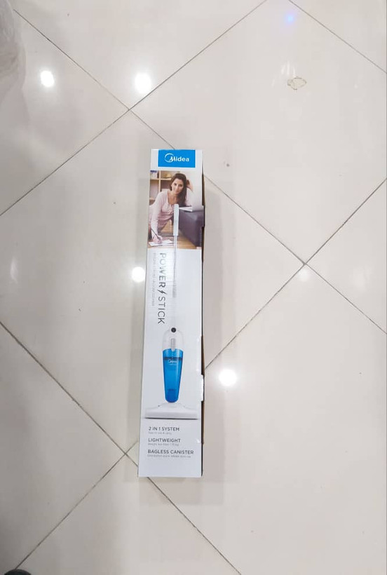 جارو برقی عصایی میدیا POWER STICK ۲ در ۱ بدون کیسه با مخزن شفاف