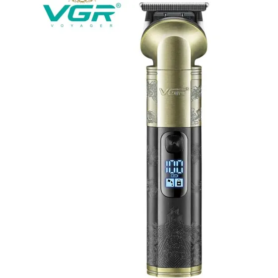 خط‌زن و صفر زن VGR V-296 شارژی به همراه ۴ شانه، مناسب شخصی و حرفه‌ای