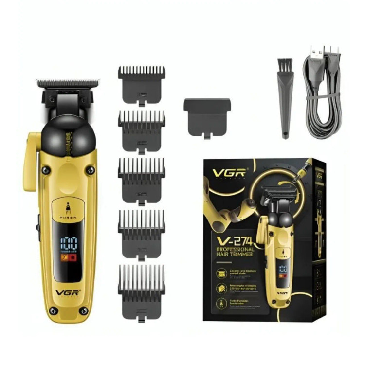 ماشین اصلاح خط زن و صفر زن VGR V-274 شارژی با تیغه سرامیک-تیتانیوم