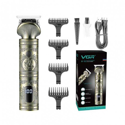 ماشین اصلاح موی سر و صورت VGR مدل V-962 با تیغه استیل و باتری ۲۰۰ دقیقهای