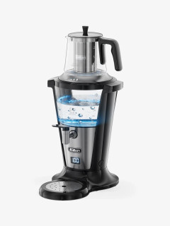 سماور برقی شیشهای فلر مدل TS390 | نمایشگر دیجیتال و شیر ضدچکه