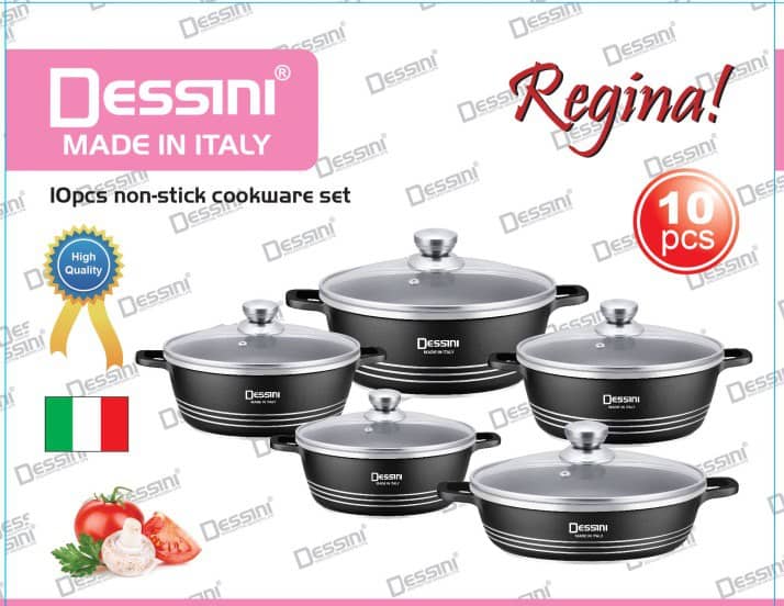 ست قابلمه و تابه نچسب Dessini Regina ۱۰ تکه