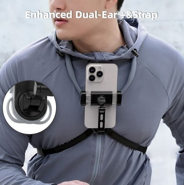 هولدر گردنی موبایل تلسین S2-HNB-02 با طراحی Dual-Ear و بند یدکی
