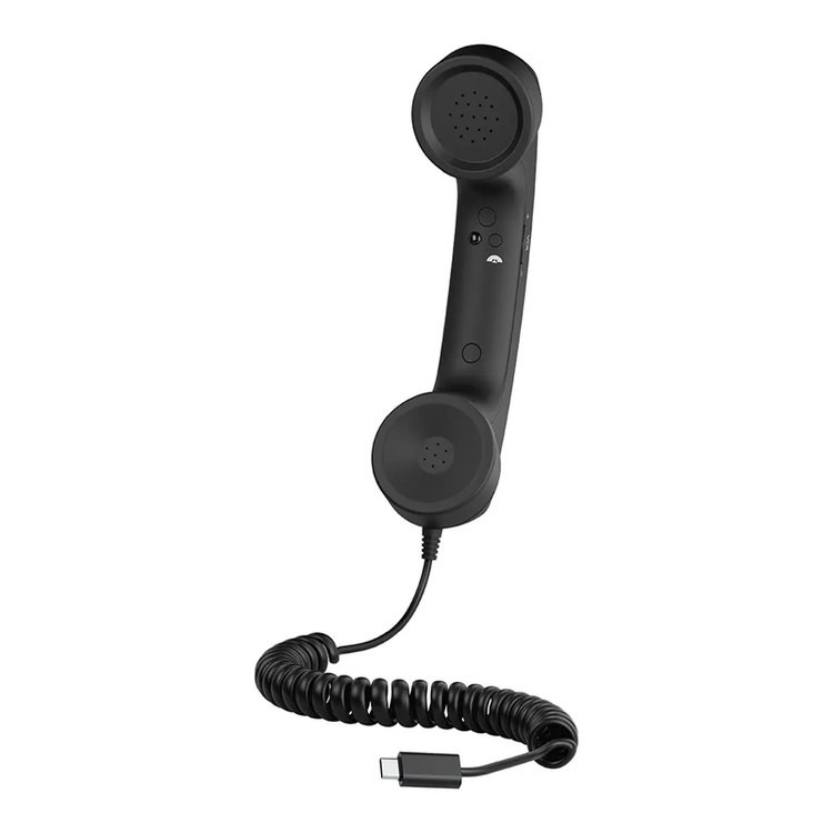 گوشی تلفن کلاسیک رومیزی Porodo PD569BK Type-C