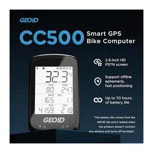 کامپیوتر دوچرخه GPS GEOID مناسب دوچرخهسواران تفریحی و ورزشکاران برای پایش عملکرد