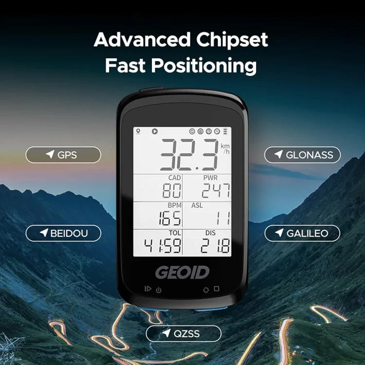 کامپیوتر دوچرخه GPS GEOID با نمایشگر ۲.۵ اینچی و ۷۰ ساعت شارژدهی - تصویر 7