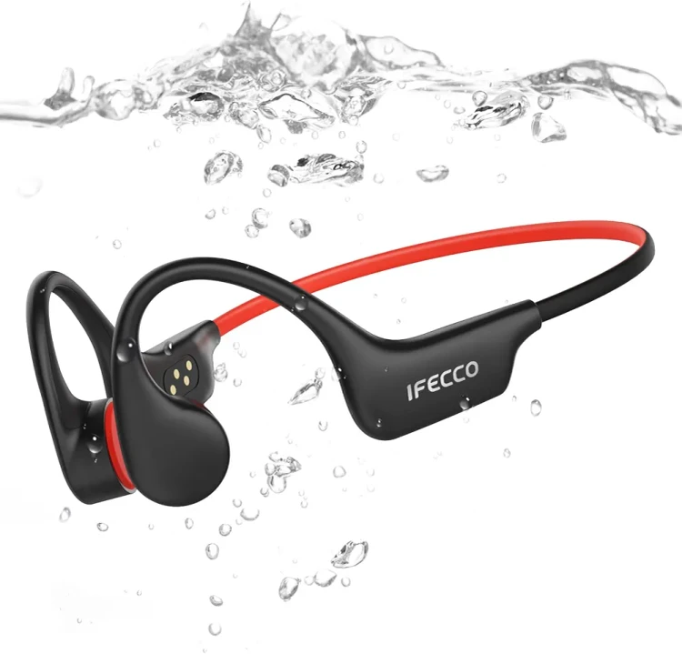 هدفون استخوانی ضدآب IFECCO با طراحی Open-Ear برای استفاده روزمره و ورزش