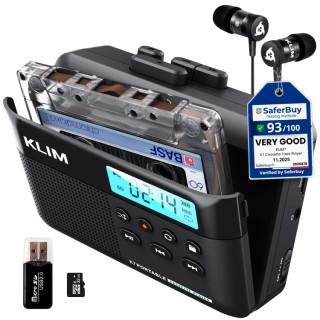 پخشکننده کاست قابل حمل KLIM با قابلیت تبدیل کاست به MP3 مناسب استفاده روزمره
