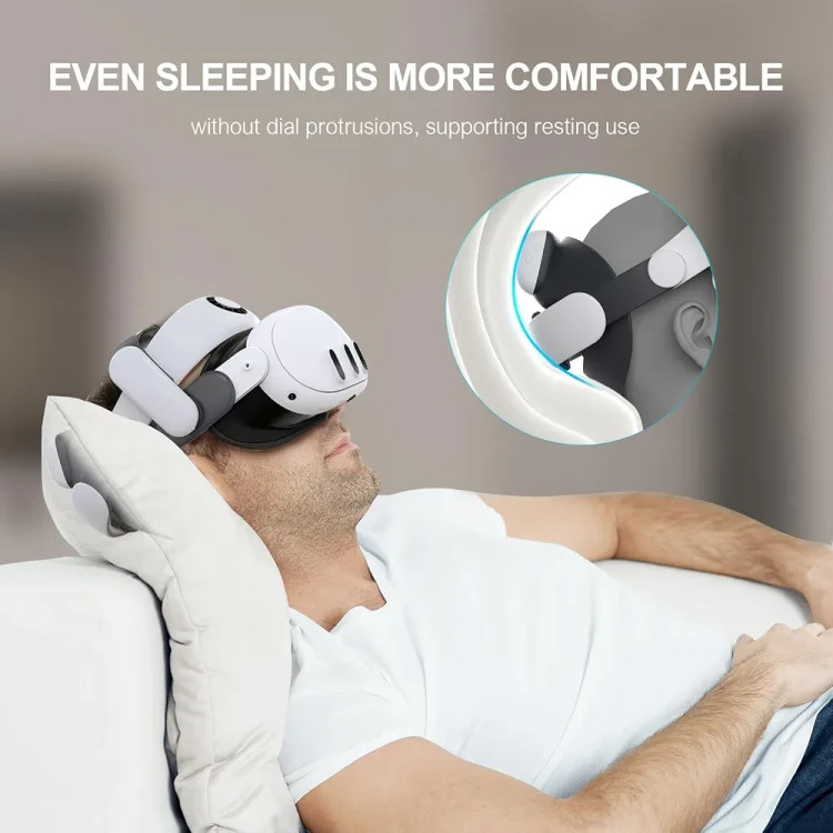 هدبند باتریدار BOBOVR با باتری قابل تعویض و طراحی ارگونومیک