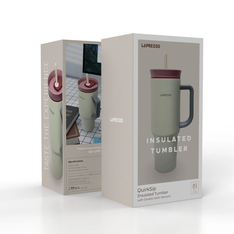 ماگ مسافرتی عایقدار لپرسو QuirkSip Insulated Tumbler با نی - تصویر 8