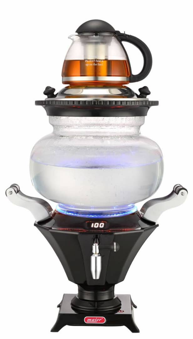 سماور برقی مایر مدل MR-3838 با ظرفیت ۶ لیتر و بدنه استیل ضد زنگ