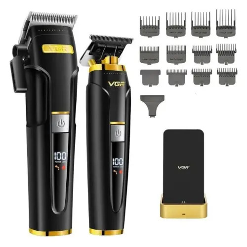 خرید ست حجم زن و خط زن وی جی آر مدل V-694-S2 با تیغههای کربن استیل و سرامیک