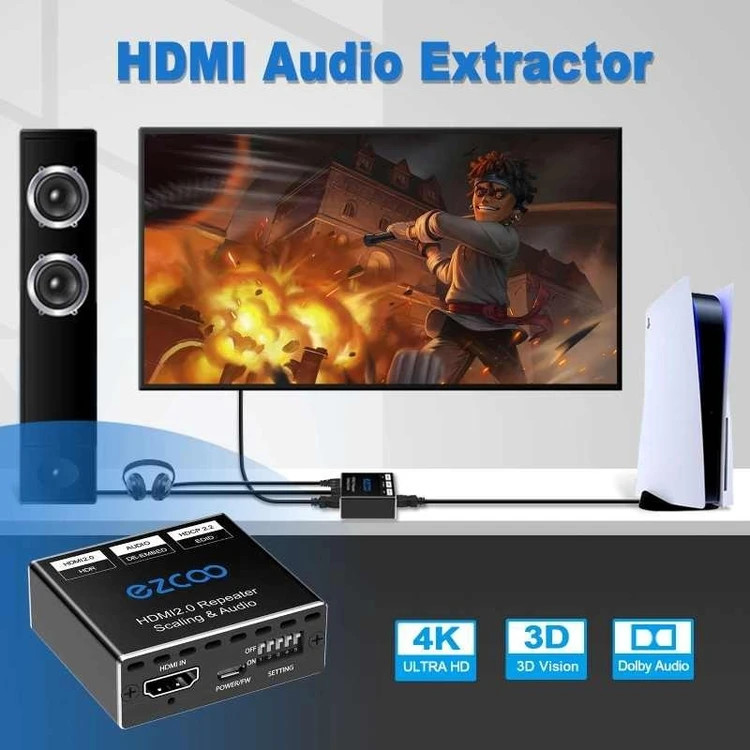 مبدل HDMI به SPDIF با نصب آسان و پشتیبانی از دالبی اتموس