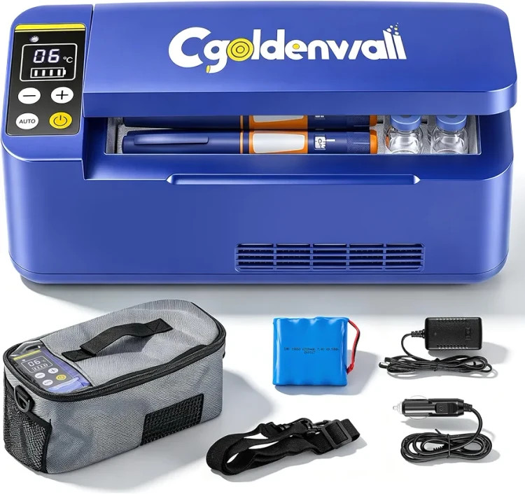 یخچال قابل حمل دارویی CGOLDENWALL مدل CB01 با نمایشگر لمسی هوشمند