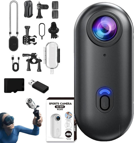 ابعاد کوچک و طراحی قابل حمل دوربین ورزشی 4K H.264 برای استفاده روزمره