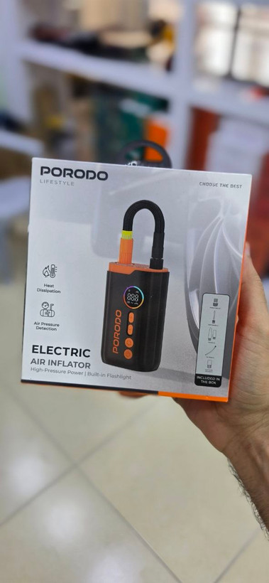 پمپ باد شارژی پرودو مدل PDLFST181BK با چراغ LED داخلی - تصویر 7