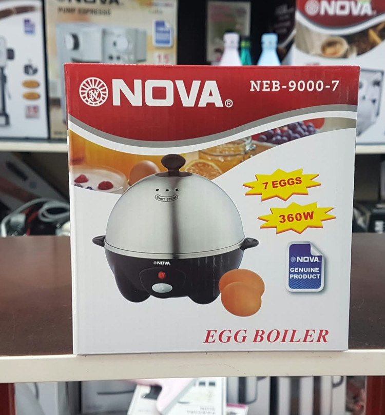 خرید دستگاه آبپز کردن تخممرغ NOVA 9000 با درپوش گنبدی و بخار