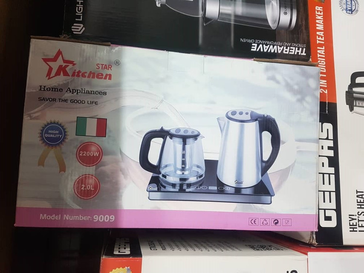 چای ساز برقی استار کیچن دسینی 9009 مجهز به فیلتر توری فلزی