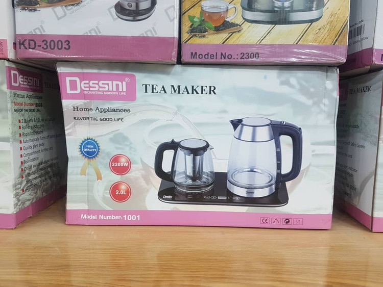 خرید دستگاه چای ساز کنار همی DESSINI دارای پنل لمسی و نمایشگر دیجیتال