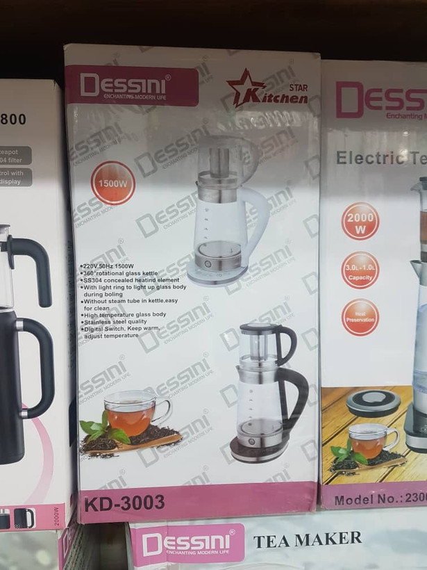 چای ساز دسینی مدل KD-3003 با المنت استیل ۳۰۴ و حالت گرم نگهدارنده