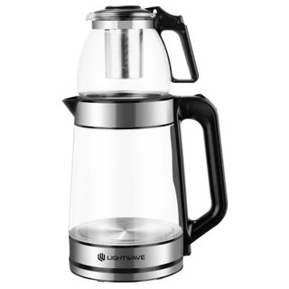 چای ساز روهمی لایت ویو اصل مدل LW-KL-601 با کتری شیشهای ۲.۷ لیتری