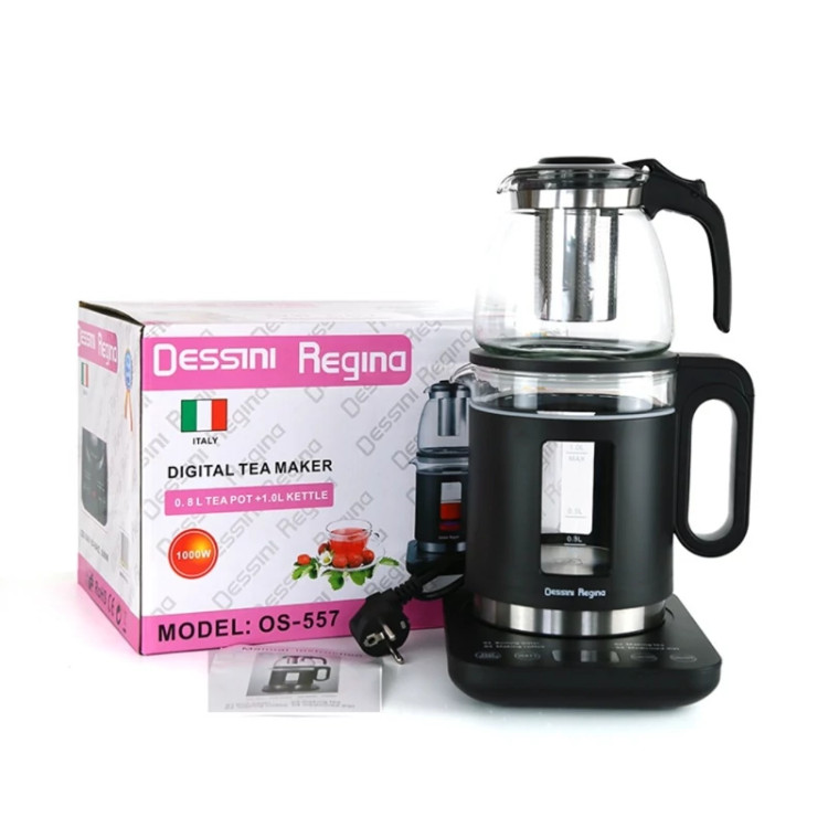 چای ساز دیجیتال روهمی دسینی رجینا اصل مدل OS-557 با کتری ۱ لیتری