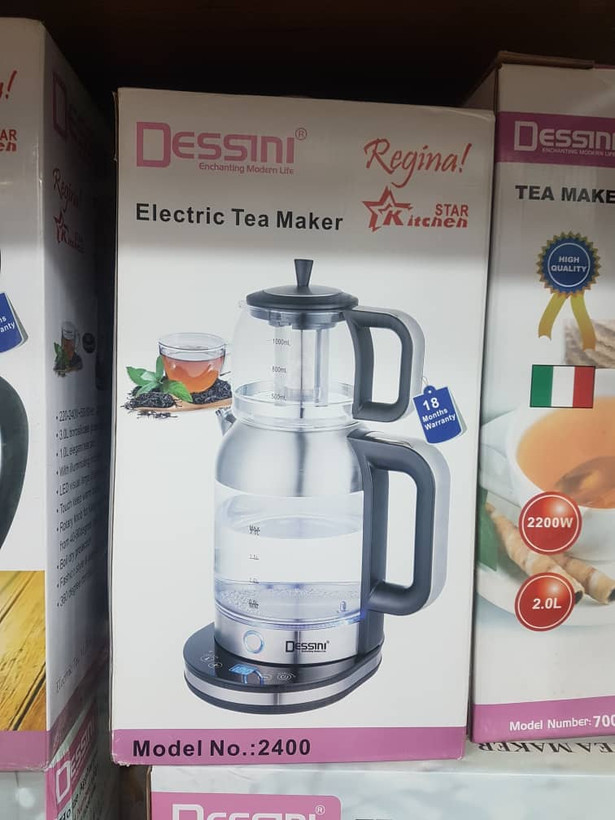 خرید چای ساز روهمی Dessini 2400 با کتری ۲.۵ لیتری و تنظیم دما