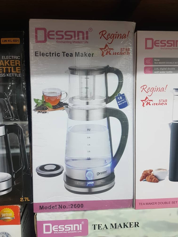 چای ساز دسینی مدل 2600 با فیلتر استیل جداشونده و درب مجزا برای کتری